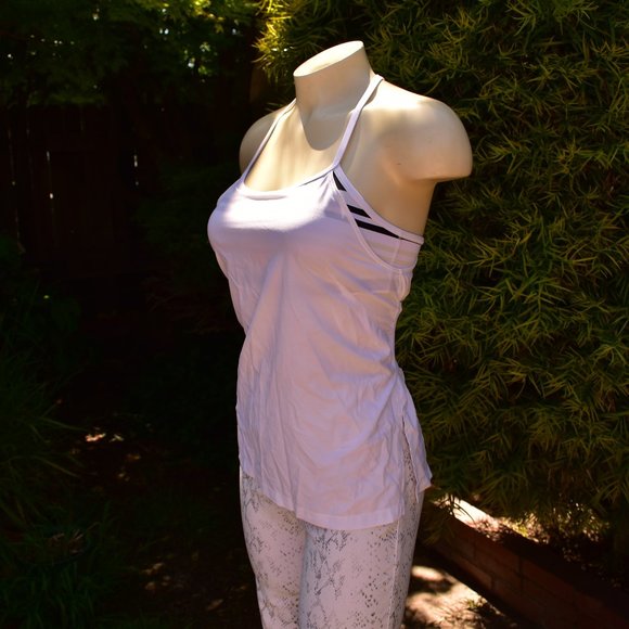 LULULEMON AMPED TANK STRIPED BRA SZ X-SMALL 2 - Picture 4 of 6